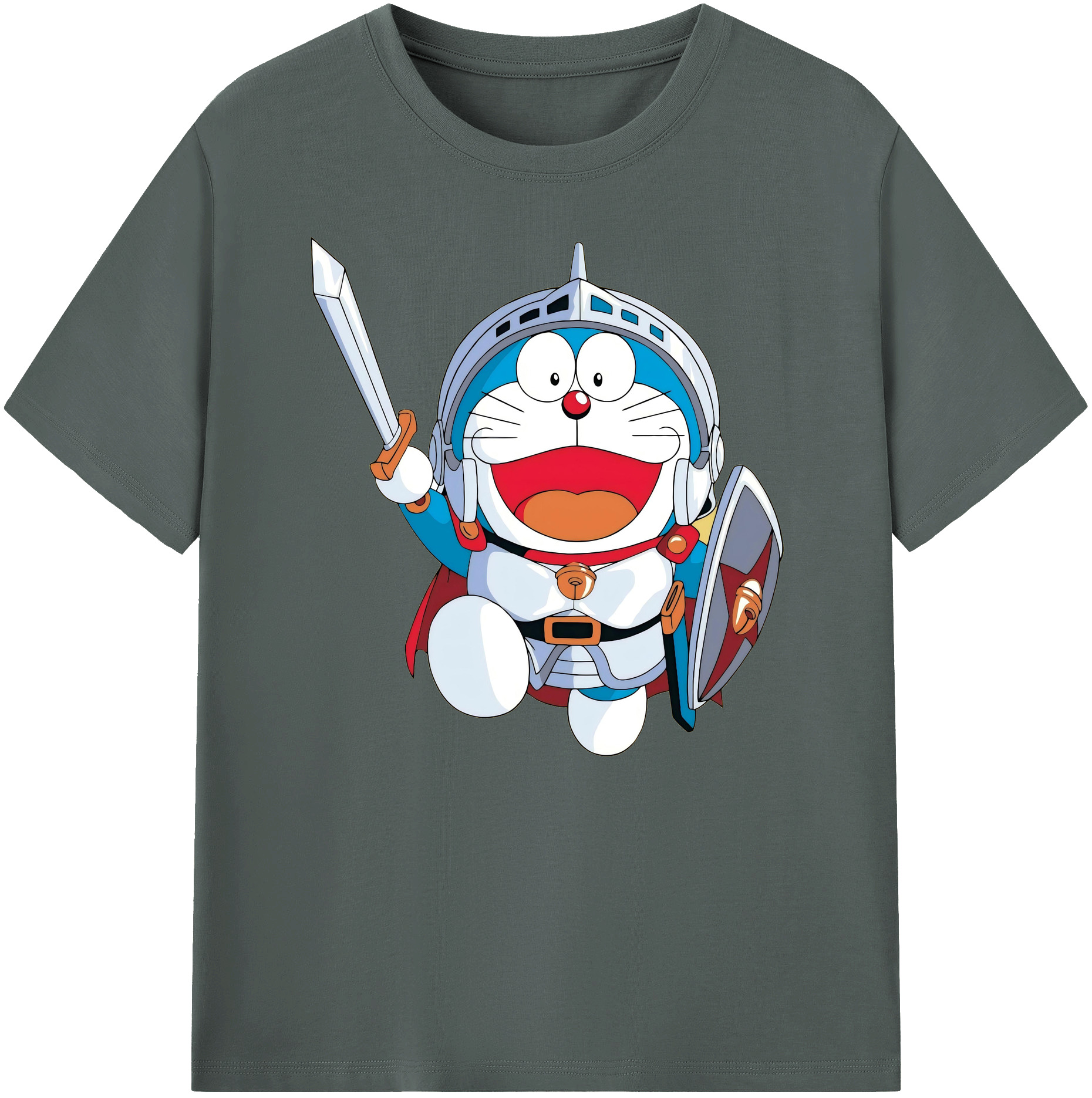 （画像用） ドラえもん Doraemon 綿100％ メンズ半袖Tシャツ｜肌触りやわらか＆通気性